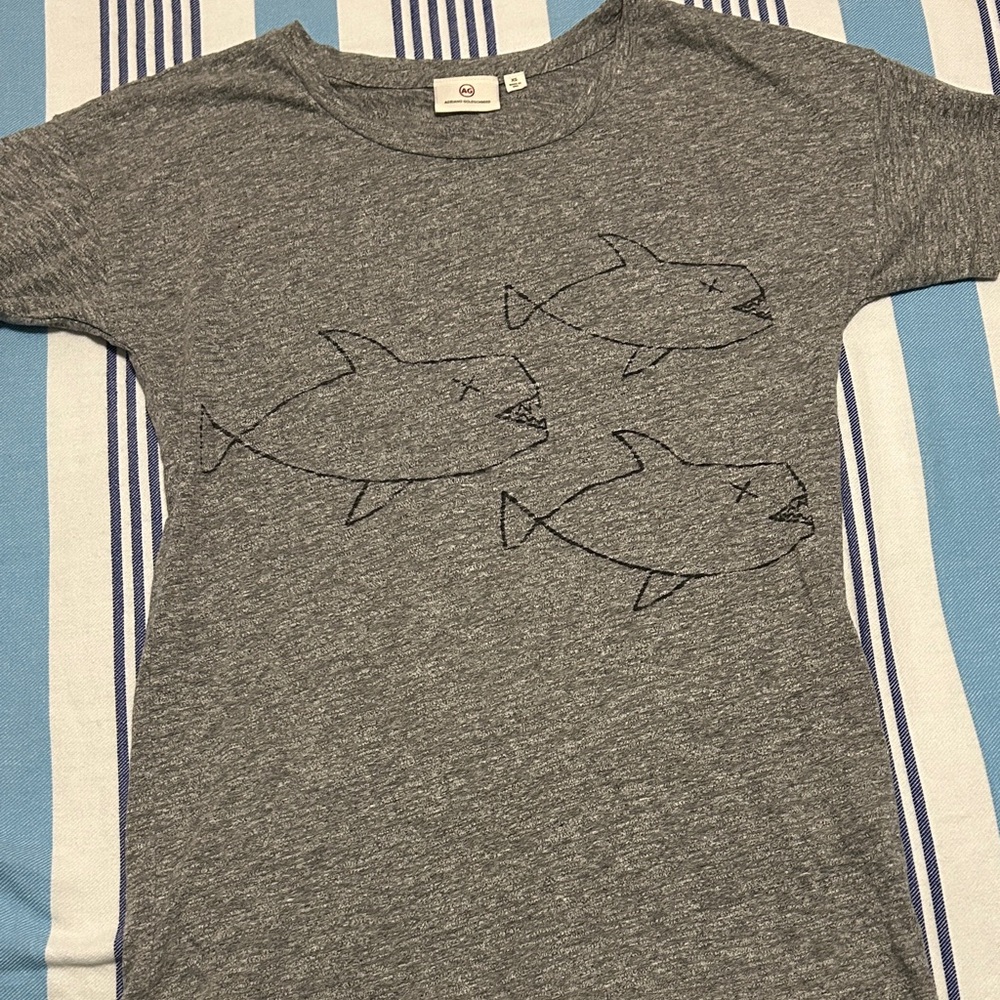 AG Adriano Goldschmied Heather Gray T-Shirt